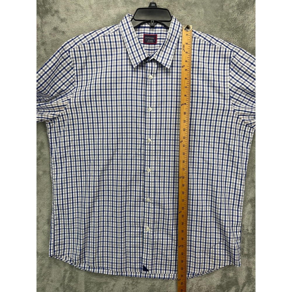 Untuckit Men's Shirt 2XL Multicolor Plaid Button Up Long Sleeve Casual - Picture 3 of 7